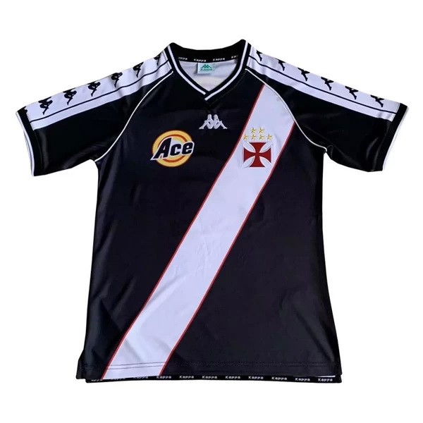 Camiseta Vasco da Gama Replica Segunda Ropa Retro 1999 2000 Negro